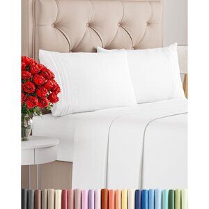 Full Size 4 Piece Sheet Set - Comfy Breathable & Cooling